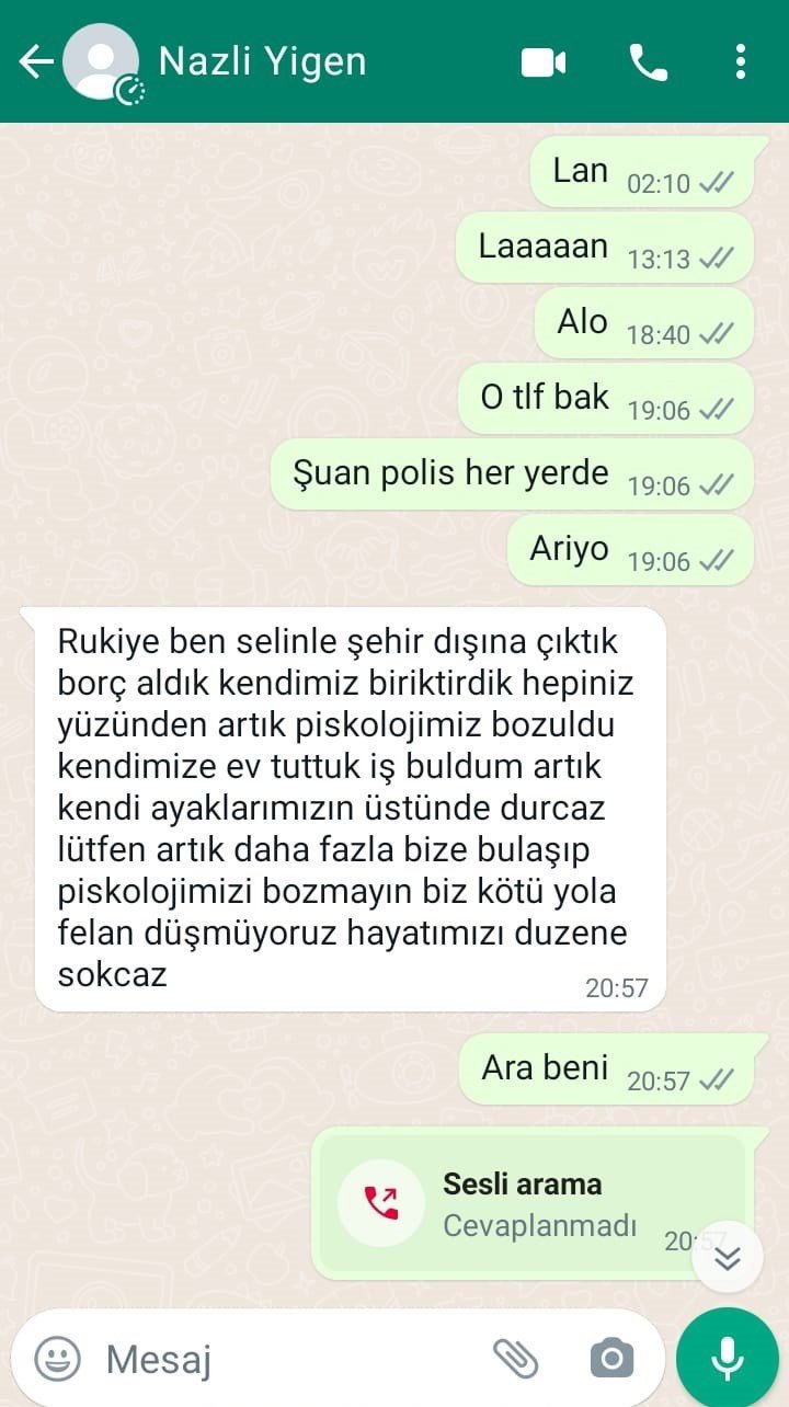 Ailelerine mesaj atıp ortadan kaybolan Nazmiye ve Selin parkta bulundu