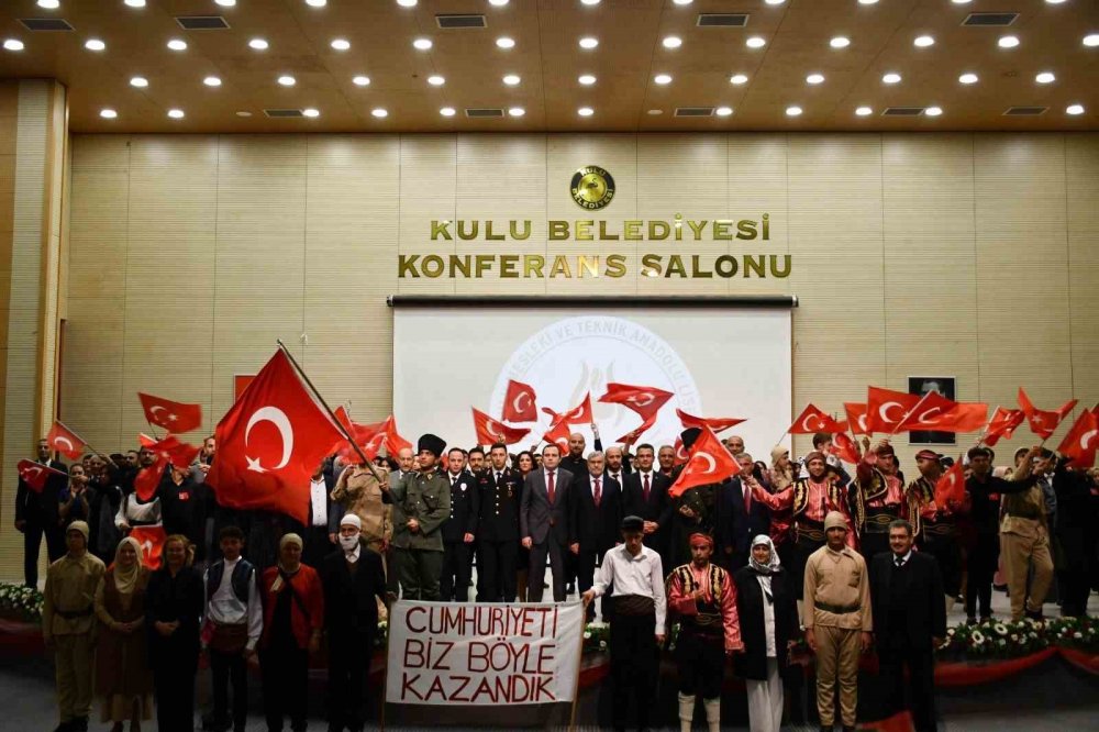 Konya Kulu’da Cumhuriyet’in Kuruluşunun 100. Yılı kutlaması