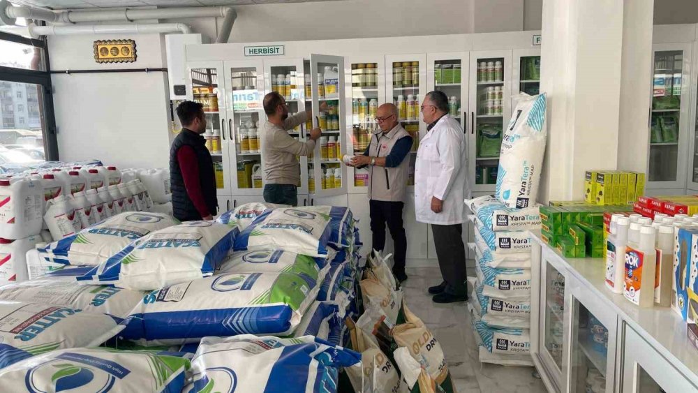 Konya'da zirai ürün satan iş yerleri denetlendi