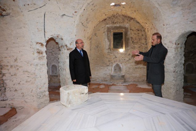 Sille'nin tarihi mirası Hacı Ali Ağa Hamamı canlandırılıyor