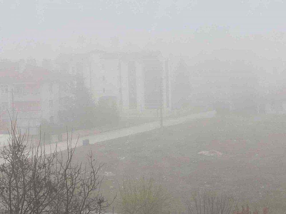 Konya'nın bazı ilçelerinde yoğun sis etkili oluyor
