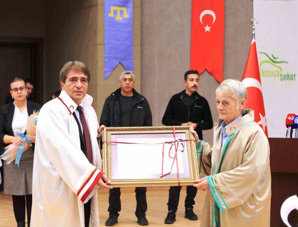 Kırım Tatar Liderine Konya Gıda ve Tarım Üniversitesi'nden Fahri Doktora