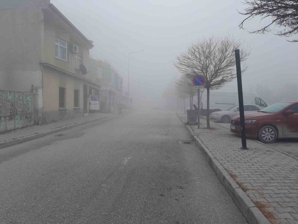 Konya-Ereğli yolunda yoğun sis trafiği etkiliyor