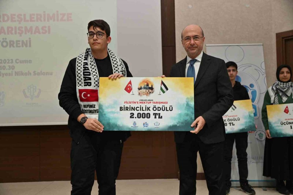 Konya'da 'Filistin’e Mektup' yarışmasında ödüller verildi