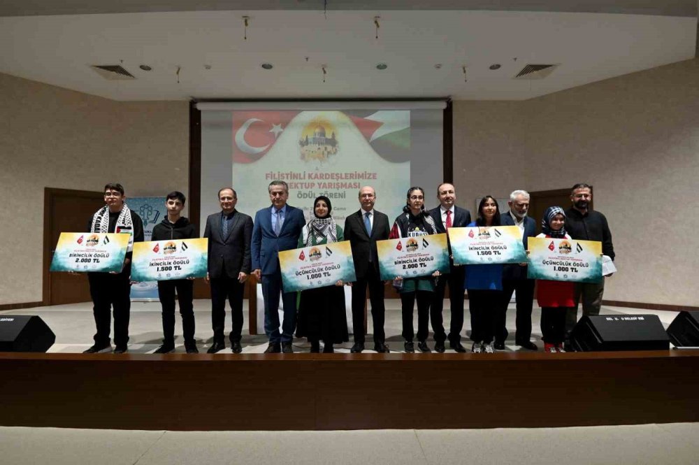 Konya'da 'Filistin’e Mektup' yarışmasında ödüller verildi