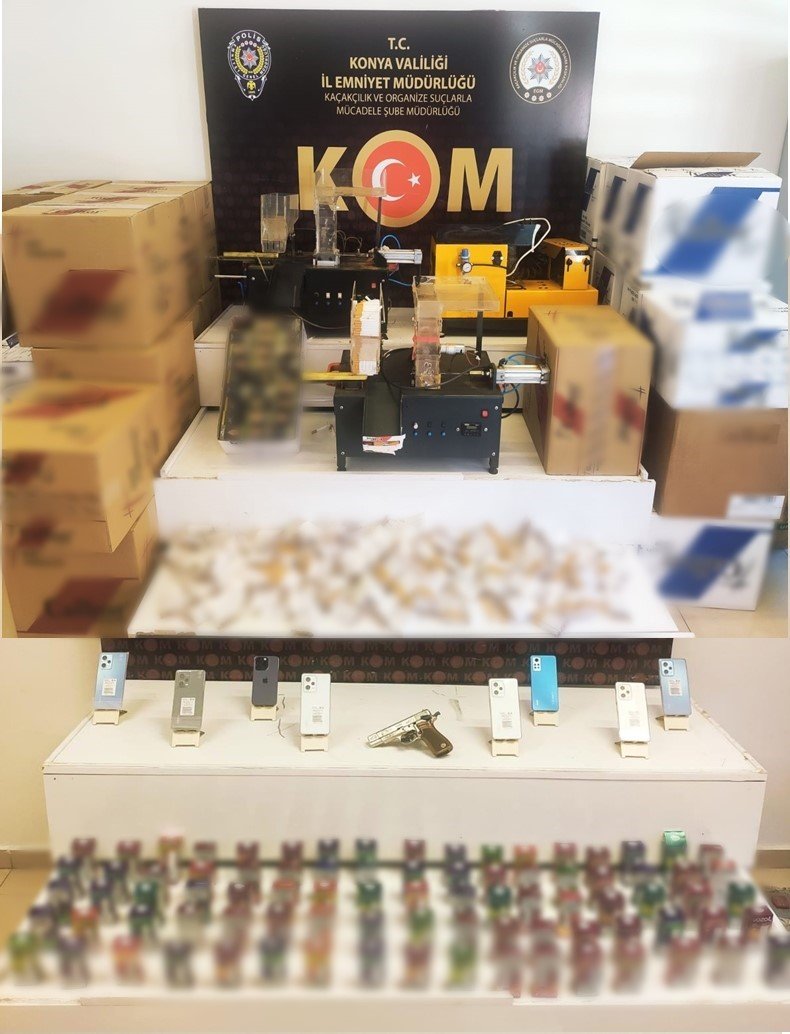 Konya’da kaçakçılara yılbaşı operasyonu! 18 gözaltı