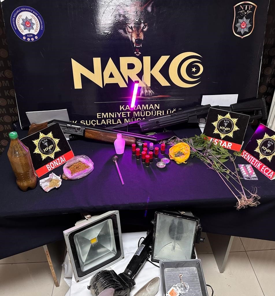Karaman’da zehir operasyonu! 1 kişi uyuşturucudan tutuklandı