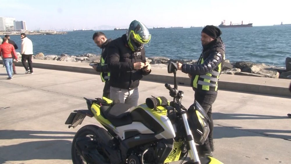 Yürüyüş yolunda motor kullanan sürücülere ceza yağdı