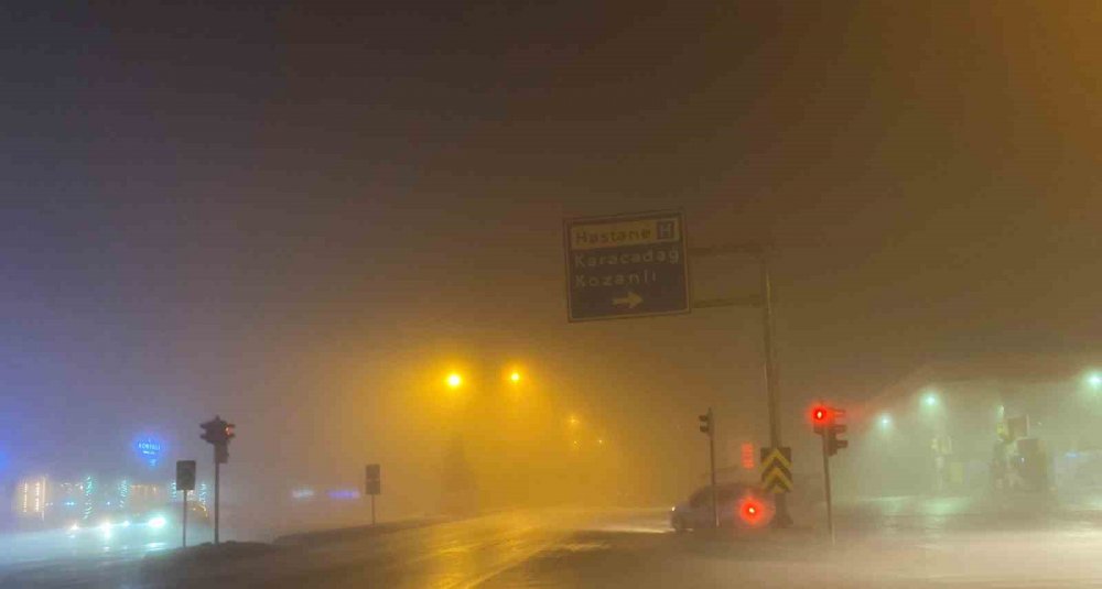 Konya-Ankara yolunda görüş mesafesi 20 metreye düştü