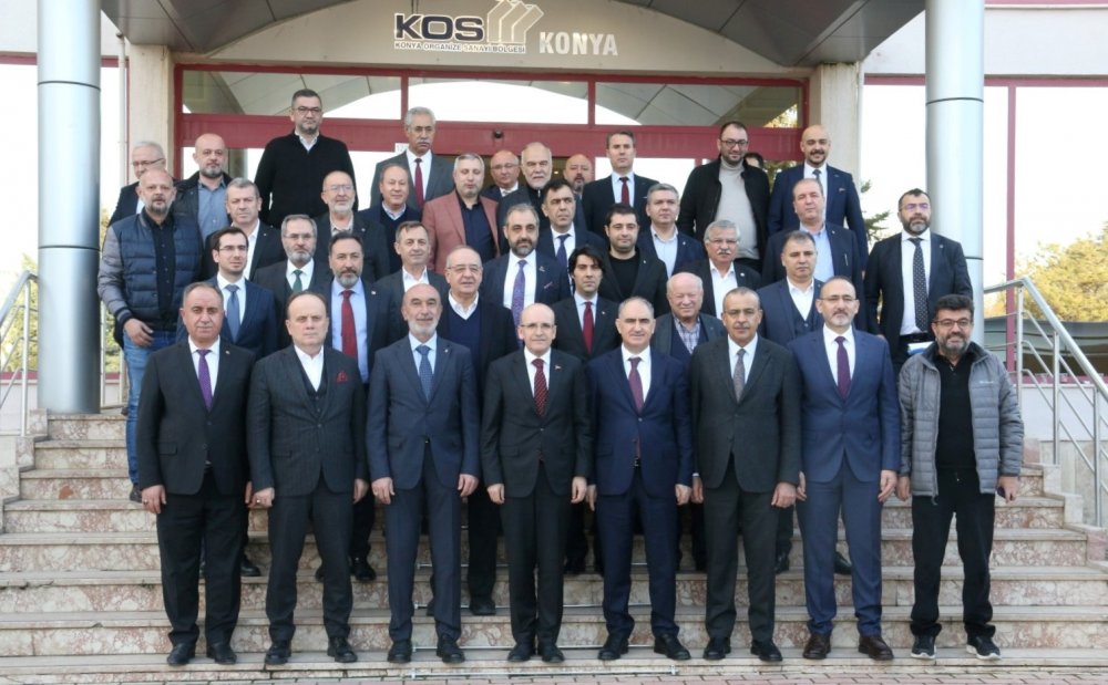 Hazine ve Maliye Bakanı Mehmet Şimşek, Konya'da Sanayicilerle Buluştu