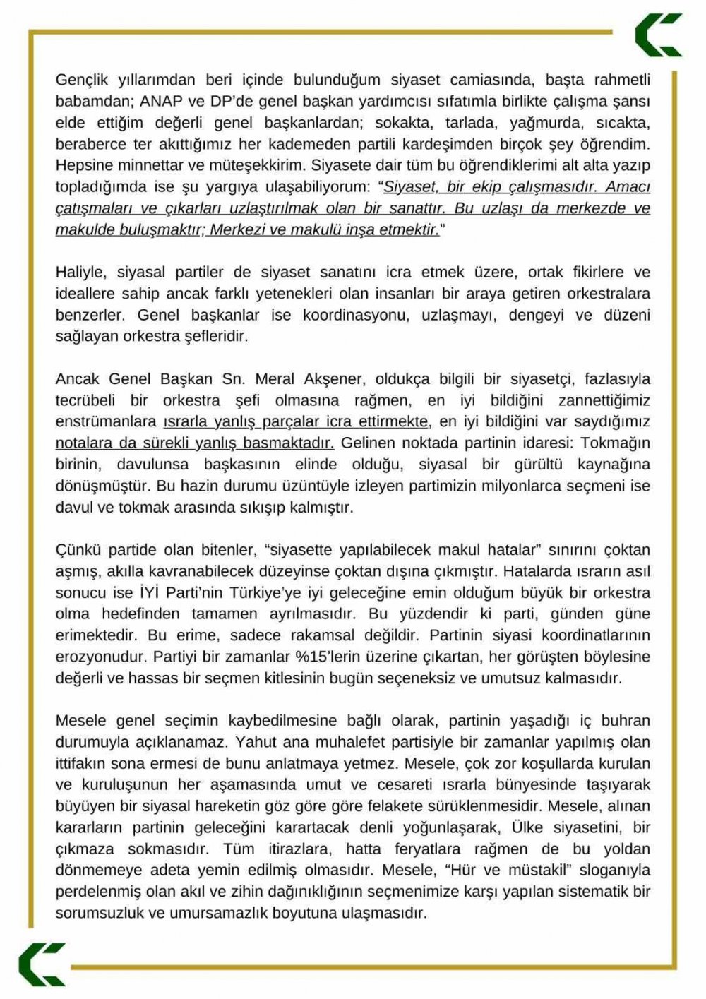 İYİ Parti Genel Başkan Yardımcısı Cem Karakeçili partiden istifa etti