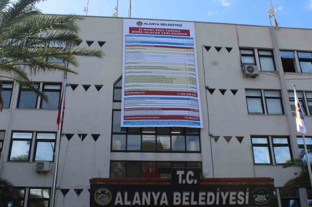 Alanya Belediyesi’nden tenis maçına dönen afiş olayıyla ilgili açıklama