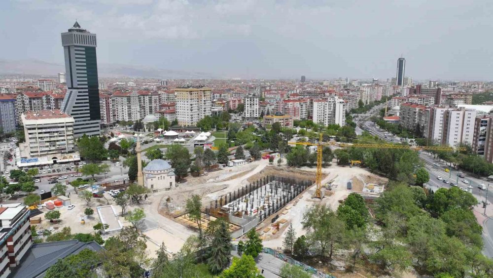 Konya'nın yeni kütüphanesindeki ağaç detayı: Proje ona göre çizildi