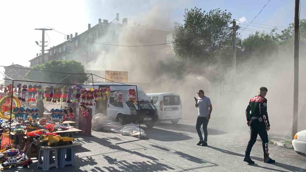 Karaman'da Elektrik Trafosu Patladı: Vatandaşlar Korku Dolu Anlar Yaşadı