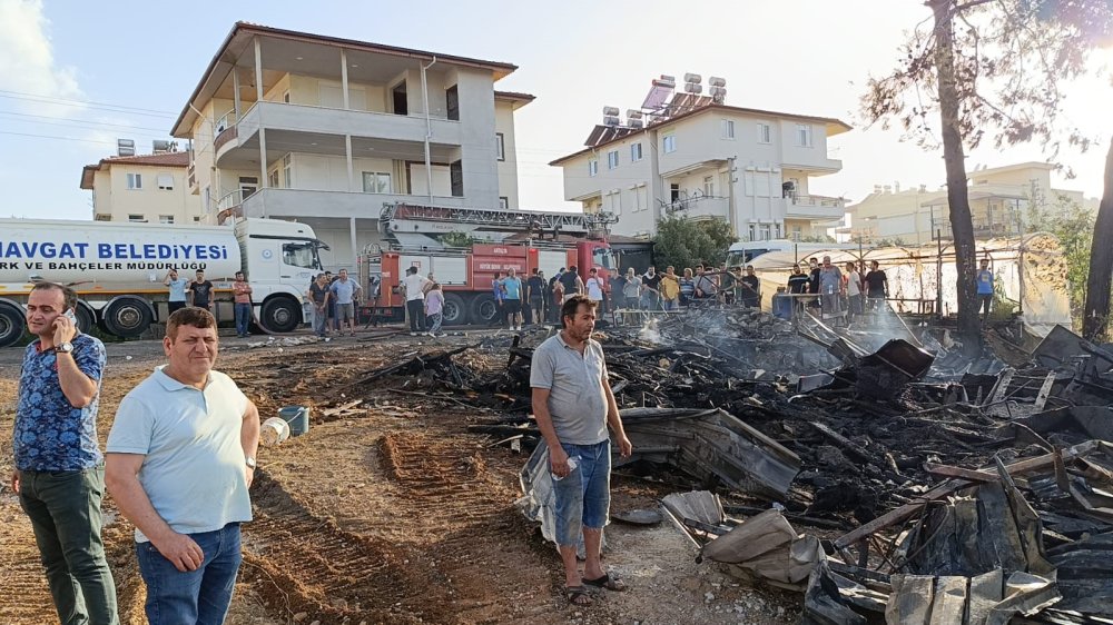 Hurdacıların yaktığı ateş kontrolden çıktı