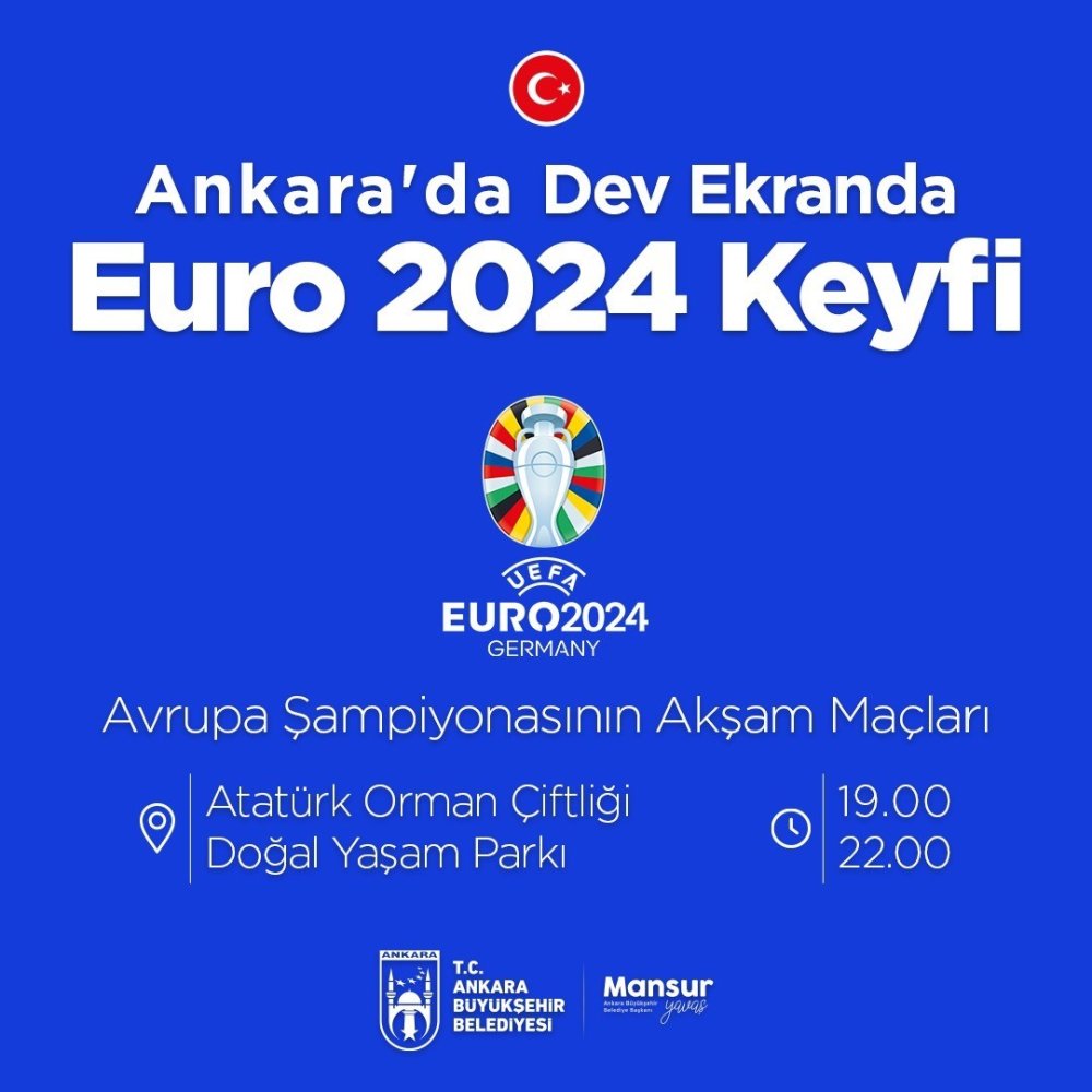 ABB, Euro 2024 Maçlarını Dev Ekranlardan Başkentlilere Sunuyor