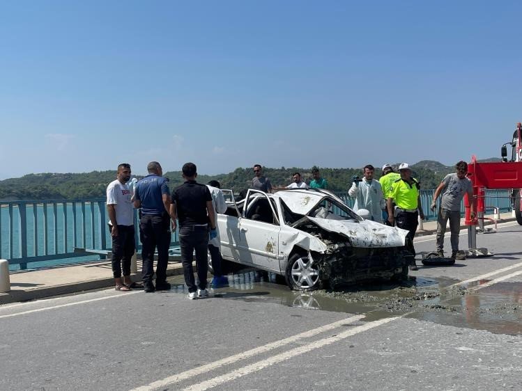 4 kişilik Aydoğmuş ailesinin Seyhan Baraj Gölü'ne düşme anları kamerada