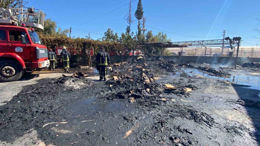 Antalya'da Koli Karton Fabrikasında Çıkan Yangın Büyük Hasara Yol Açtı