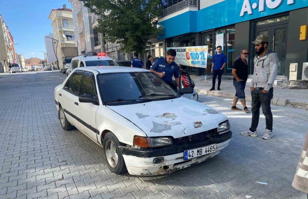 Kulu’da motosiklet ile otomobil çarpıştı: 1 yaralı