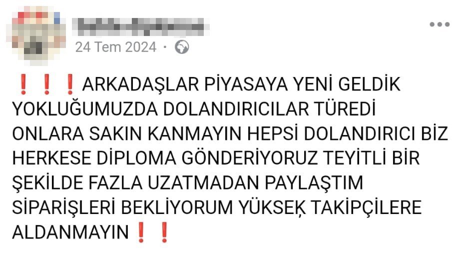 'Sahtesine inanmayın' diyen dolandırıcıya dikkat!