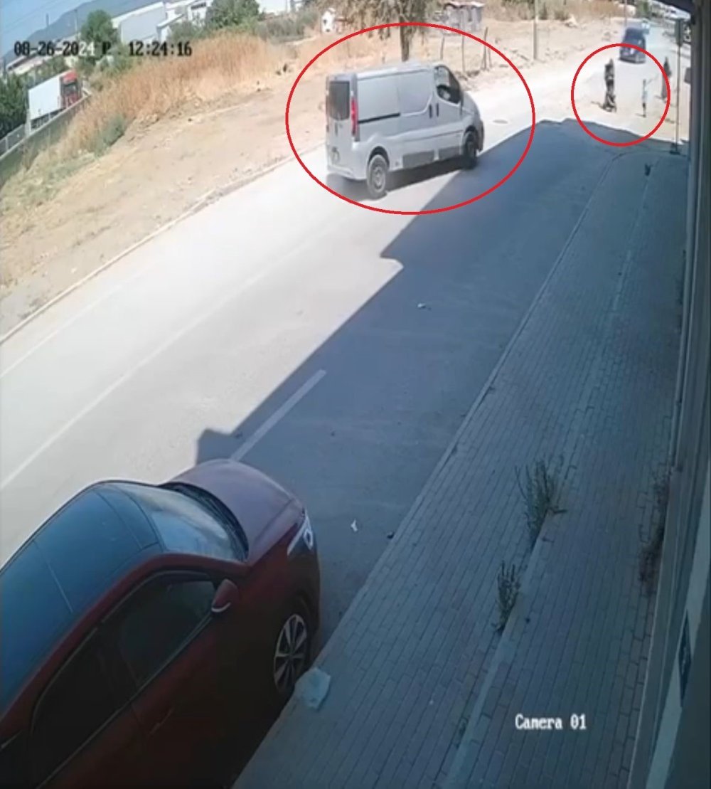Anne ve bebeğin ölümden mucize kurtuluşu kamerada