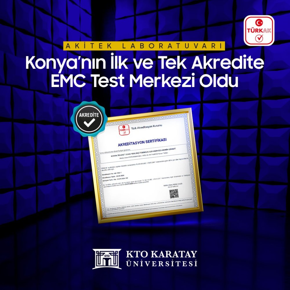 Konya'nın ilk ve tek akredite test merkezi hizmete girdi