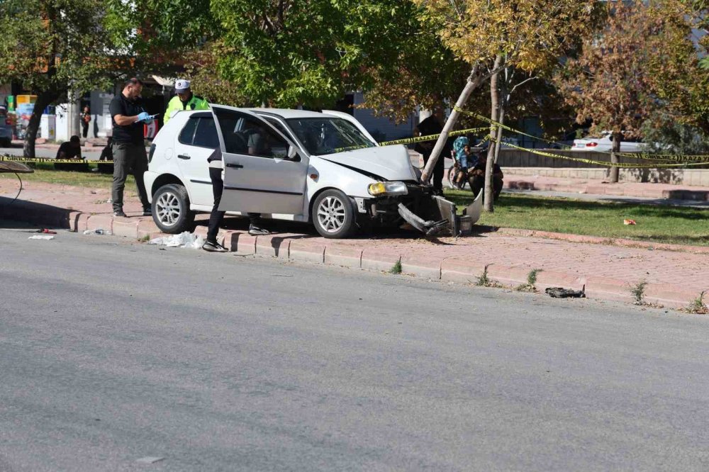 Yoldan çıkıp ağaca çarptı, gerçek sonradan anlaşıldı