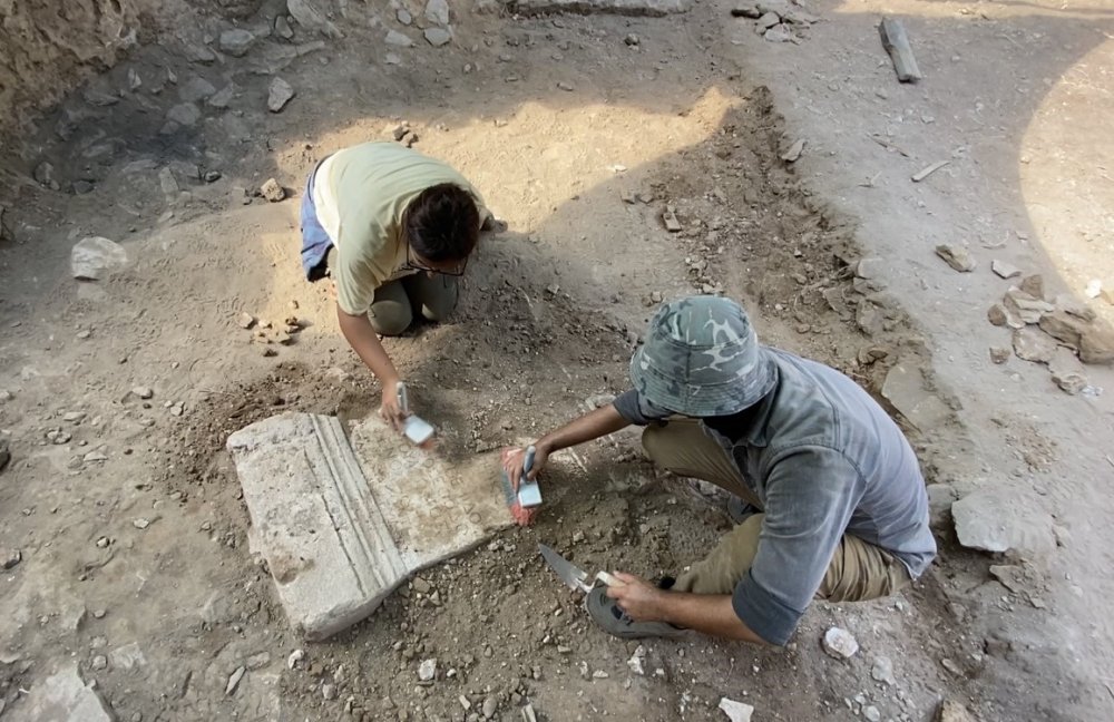 Anemurium Antik Kenti'nde 2 bin yıllık 13 satırlık sporcu yazıtı bulundu