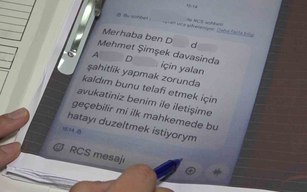 Yalancı şahitlik mesajı ortaya çıkınca Mehmet Şimşek dosyası yeniden açıldı