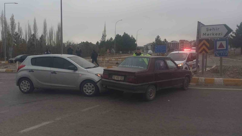 Seydişehir’de trafik kazası ucuz atlatıldı