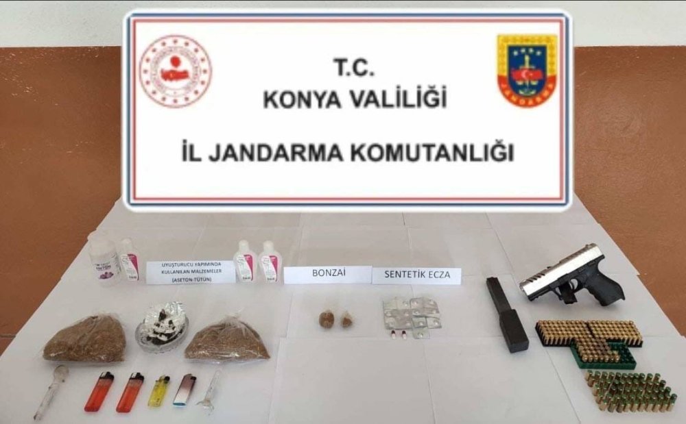 Karatay, Çumra ve Akşehir'de uyuşturucu operasyonu