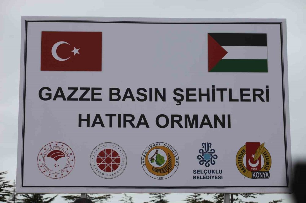 Gazze’deki basın şehitleri için Konya'da hatıra ormanı kuruldu