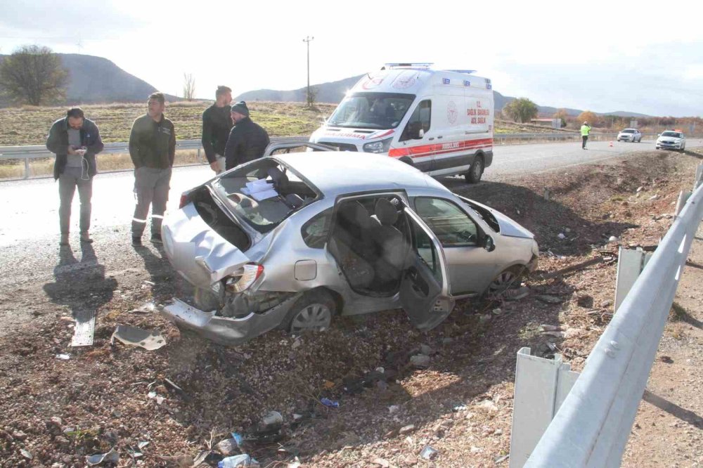 O kadar uyarı tabelasına rağmen kaza yaptı