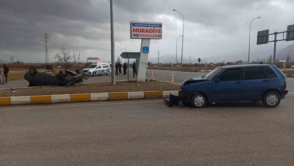 Seydişehir Muradiye Kavşağı'nda kaza: 1 yaralı