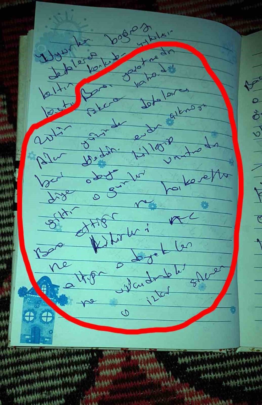 Koca şiddeti 7 yıl sonra günlükte ortaya çıktı