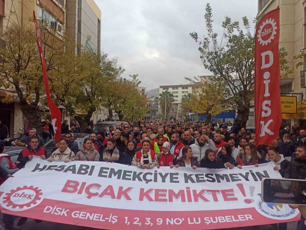 İZENERJİ ve İZELMAN çalışanları iş bıraktı