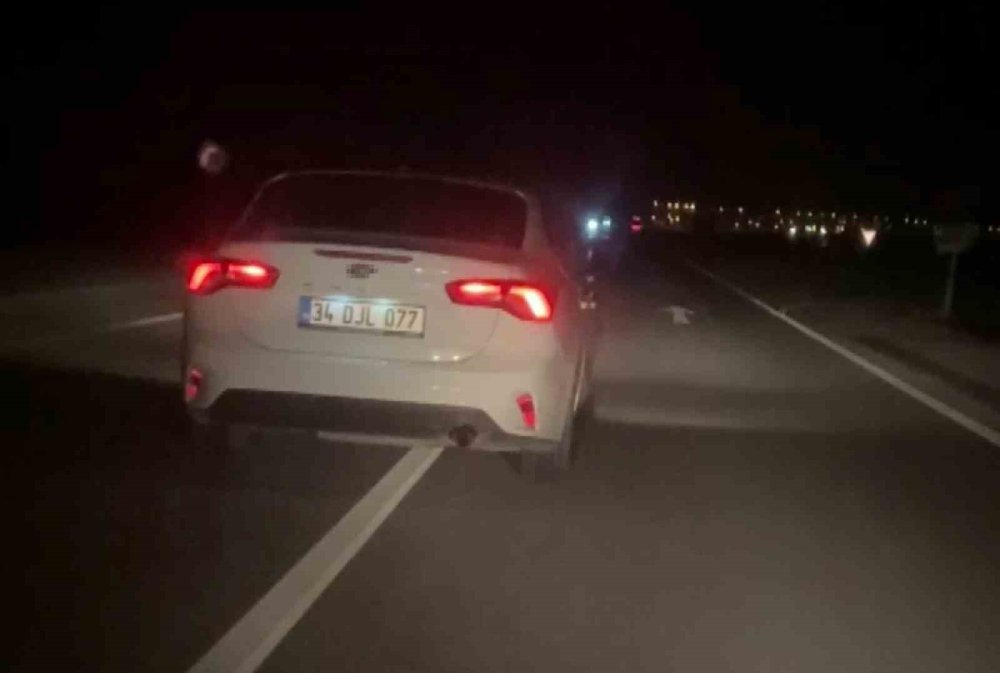 Konya'ya Doğru Giderken Kameraya Kaydedildi Cezadan Kaçamadı