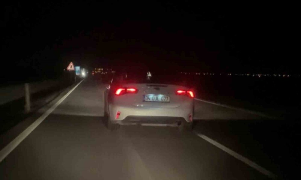 Konya'ya Doğru Giderken Kameraya Kaydedildi Cezadan Kaçamadı