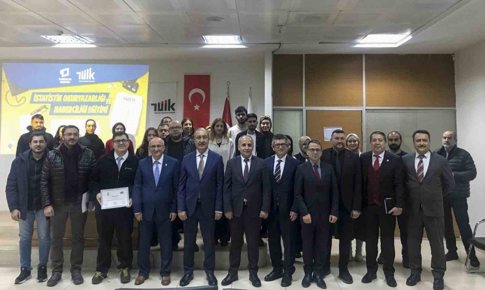 Konya’da İstatistik Okuryazarlığı ve Haberciliği eğitim programı sona erdi