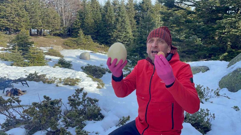 Ağrı Dağı’nın yumurtasını Uludağ’da pişirdi