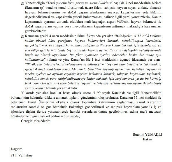81 il valiliğine sokak hayvanları yazısı: Hemen toplayın