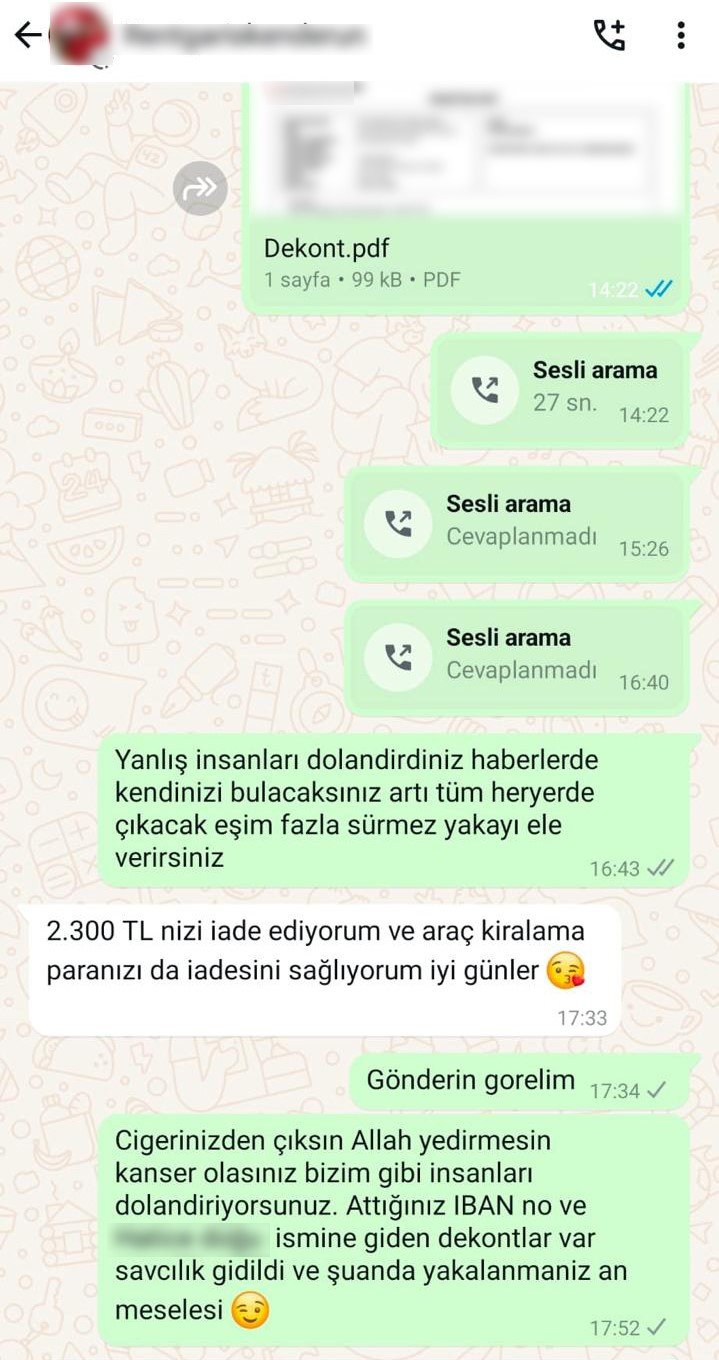 Hem dolandırdılar hem de öpücük attılar