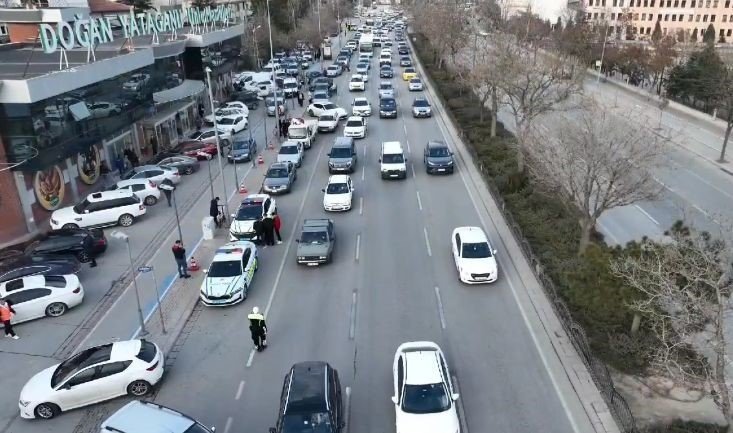 Konya'da iftara özel denetim: Trafiği kilitleyenler tespit edilecek