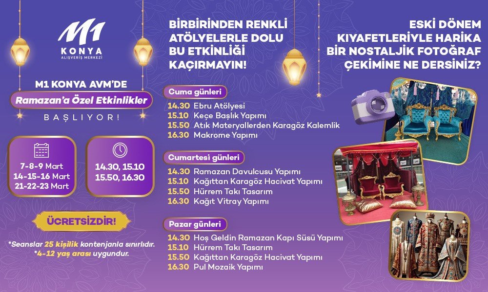 M1 Konya AVM'de Ramazan coşkusu