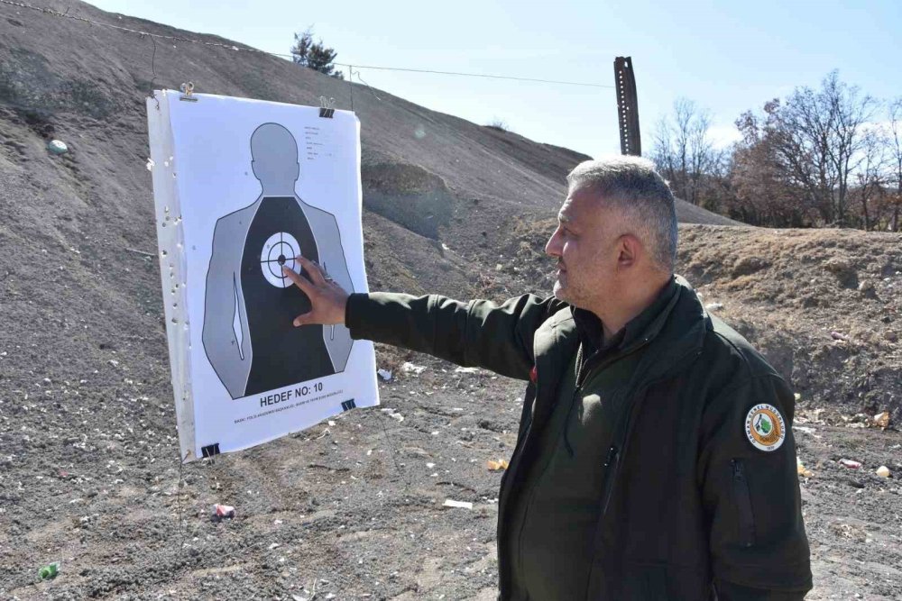 Orman muhafaza memurlarına atış talimi