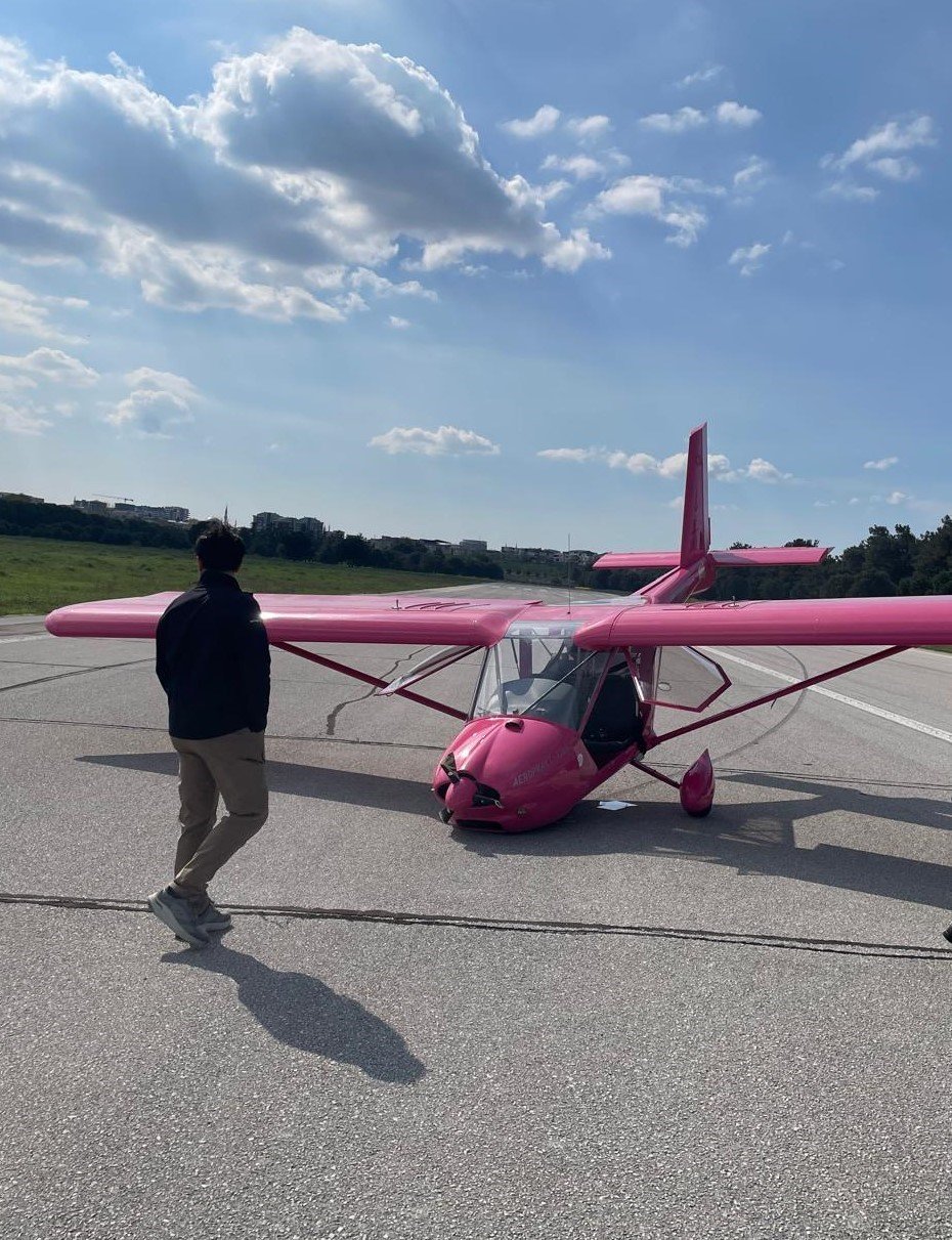 Bursa'da eğitim uçağı düşüyordu