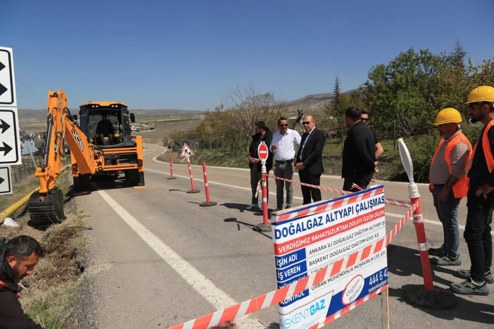 Ankara'nın bir ilçesi daha doğalgaza kavuşuyor