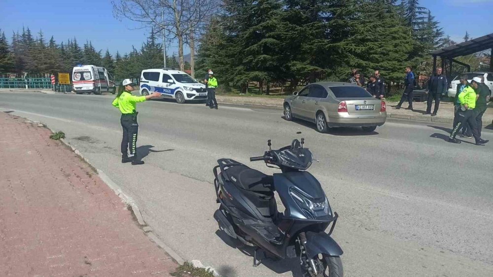 Kaza yapan motosikletli şoka girdi: Birine mi çarptım?