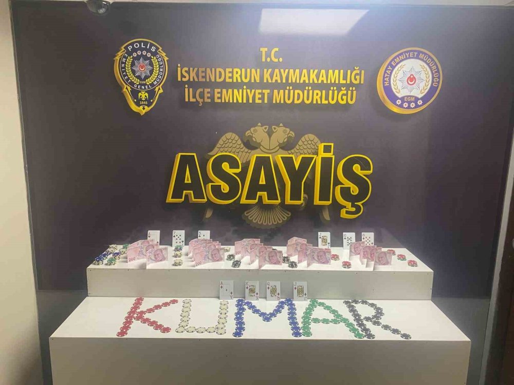 Kumar masasında yakalandı, polise kimlik sordu