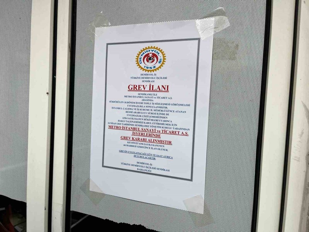 Metro İstanbul çalışanları greve gidiyor
